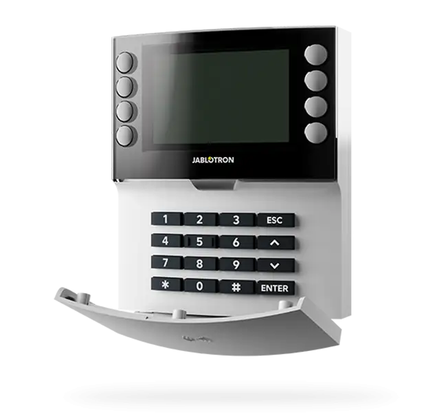 JABLOTRON JA-155E Kabellose Viersegment-Tastatur mit Display und RFID-Leser